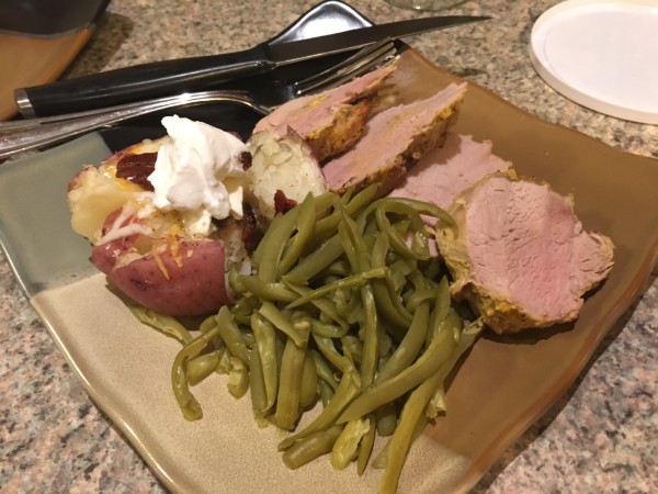 Glazed Pork Tenderloin with Smashed Potatoes Glazed Pork Tenderloin with Smashed Potatoes