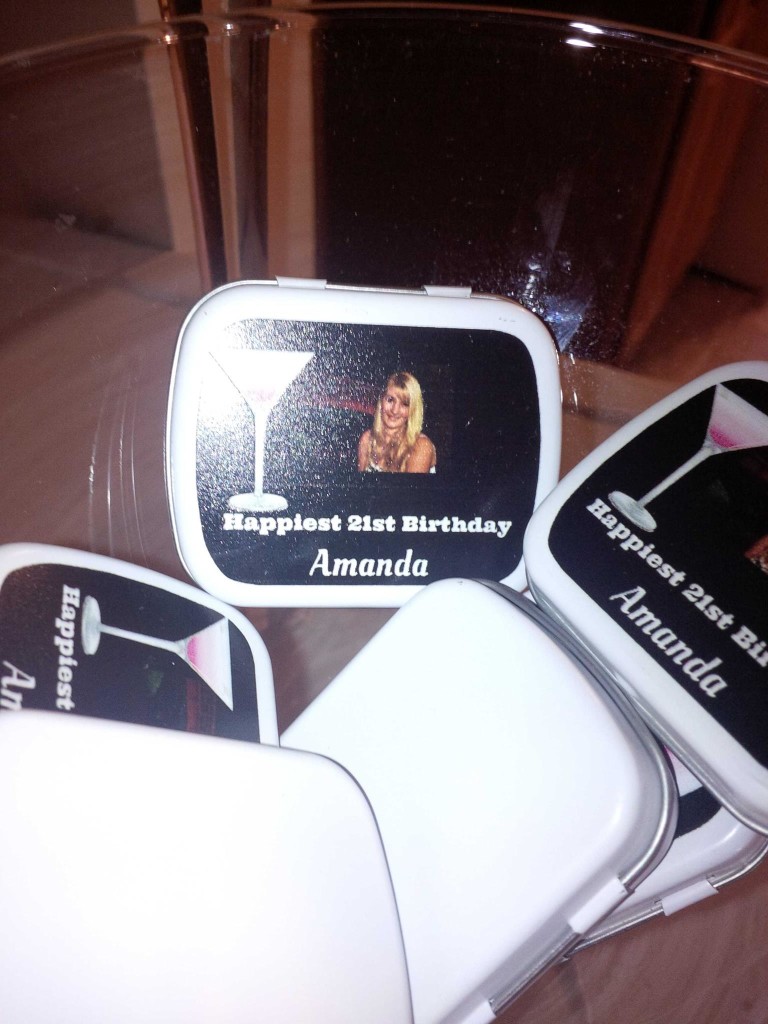 Personalized mints.