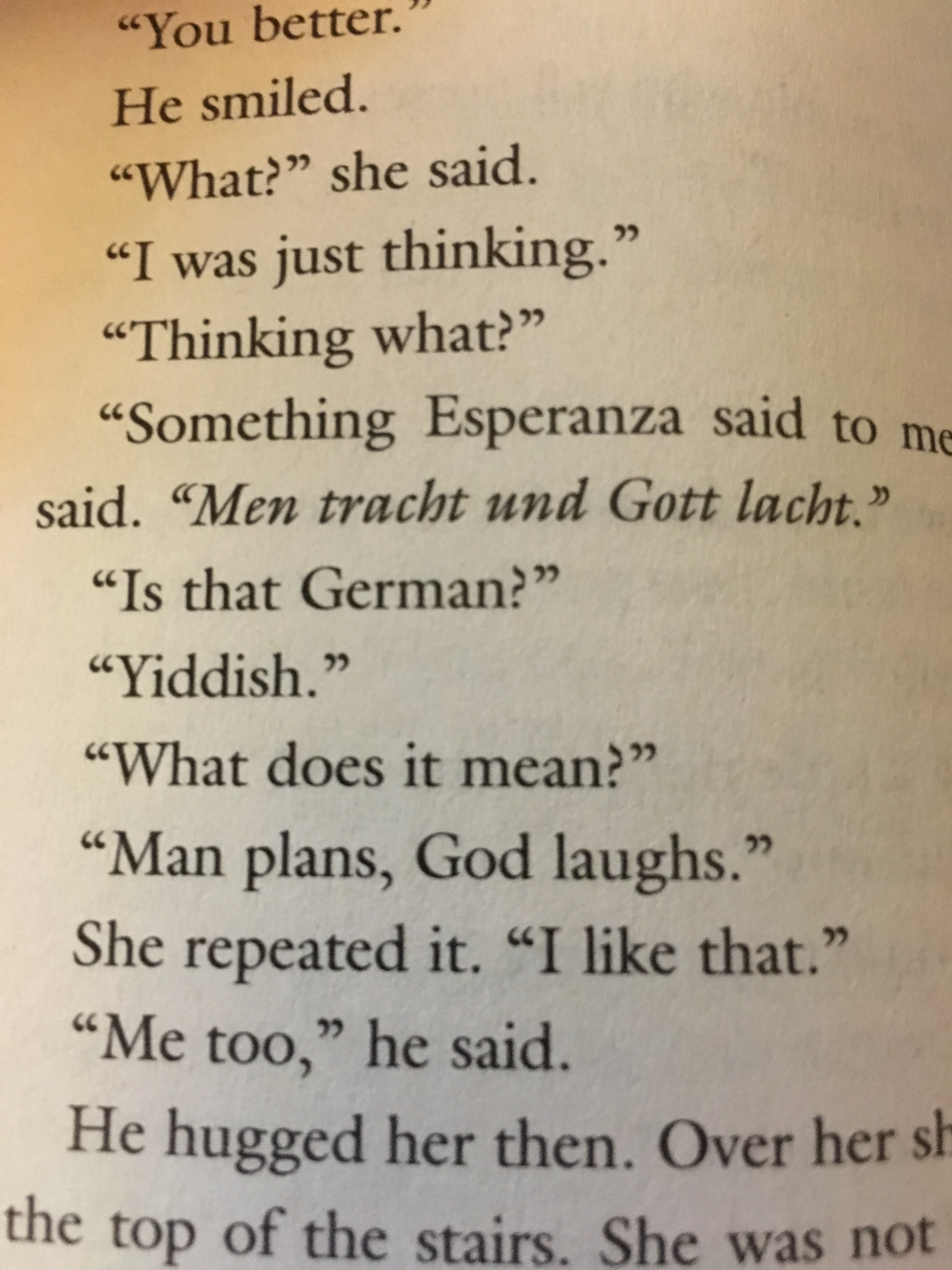 Man plans, God laughs